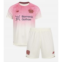 Otroški Nogometni dresi Bayer Leverkusen Eliesse Ben Seghir #17 Gostujoči 2025-26 Kratek Rokav (+ Kratke hlače)